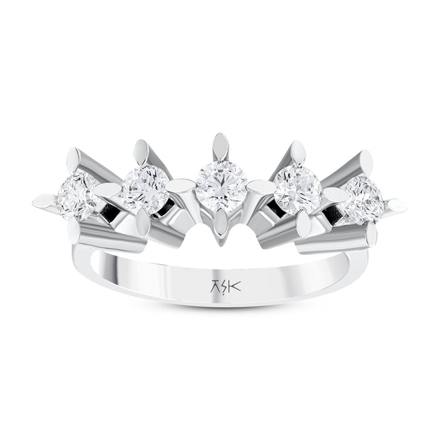 0,75 Karat Pırlantalı Beştaş Yüzük