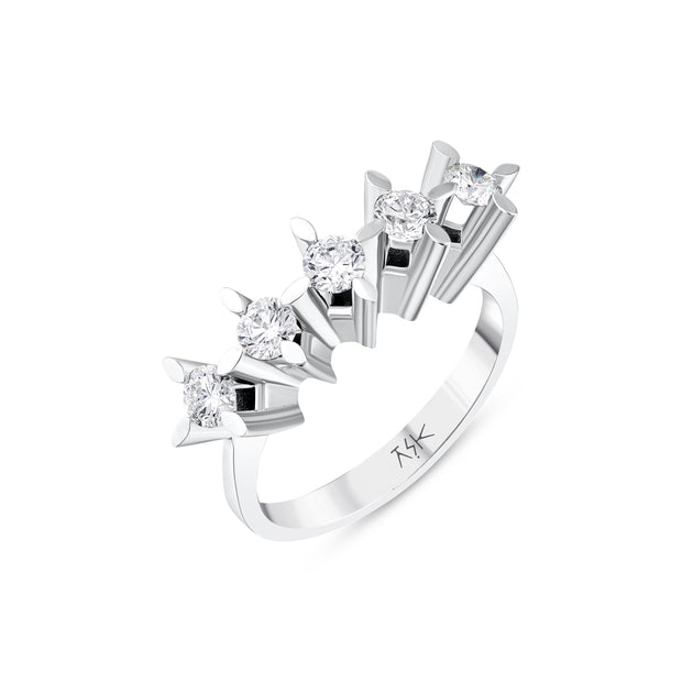 0,70 Karat Pırlantalı Beştaş Yüzük