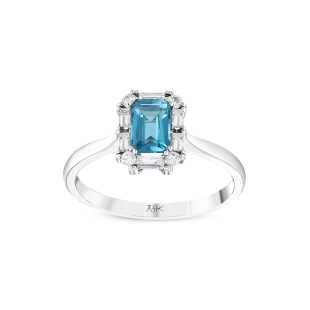 0,97 Karat Pırlanta London Topaz Yüzük