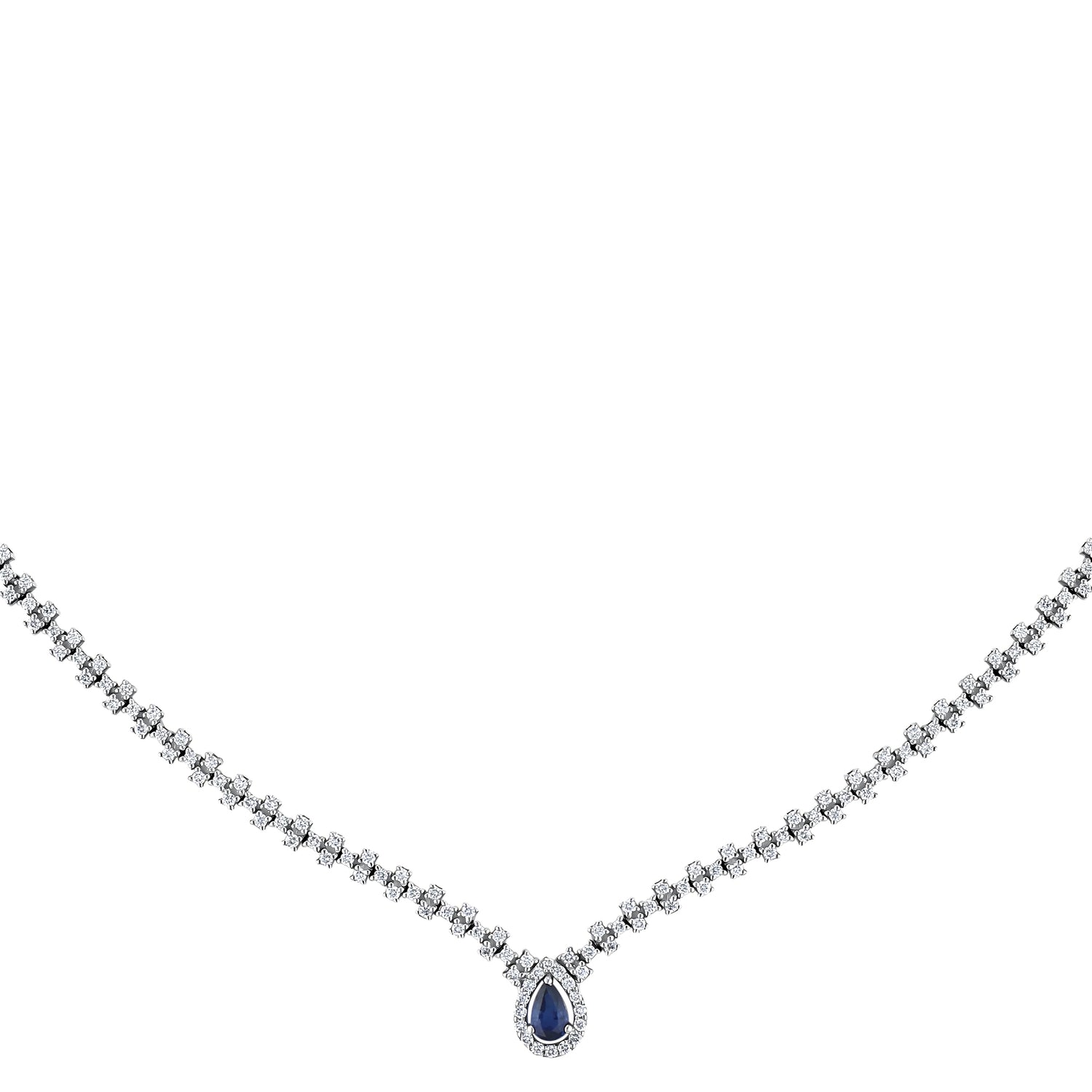 1,99 Karat Pırlanta Safir Gerdanlık