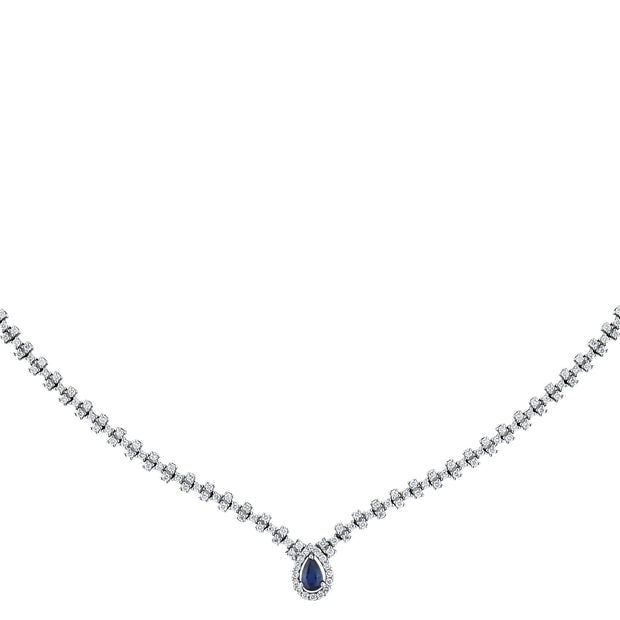 1,99 Karat Pırlanta Safir Gerdanlık