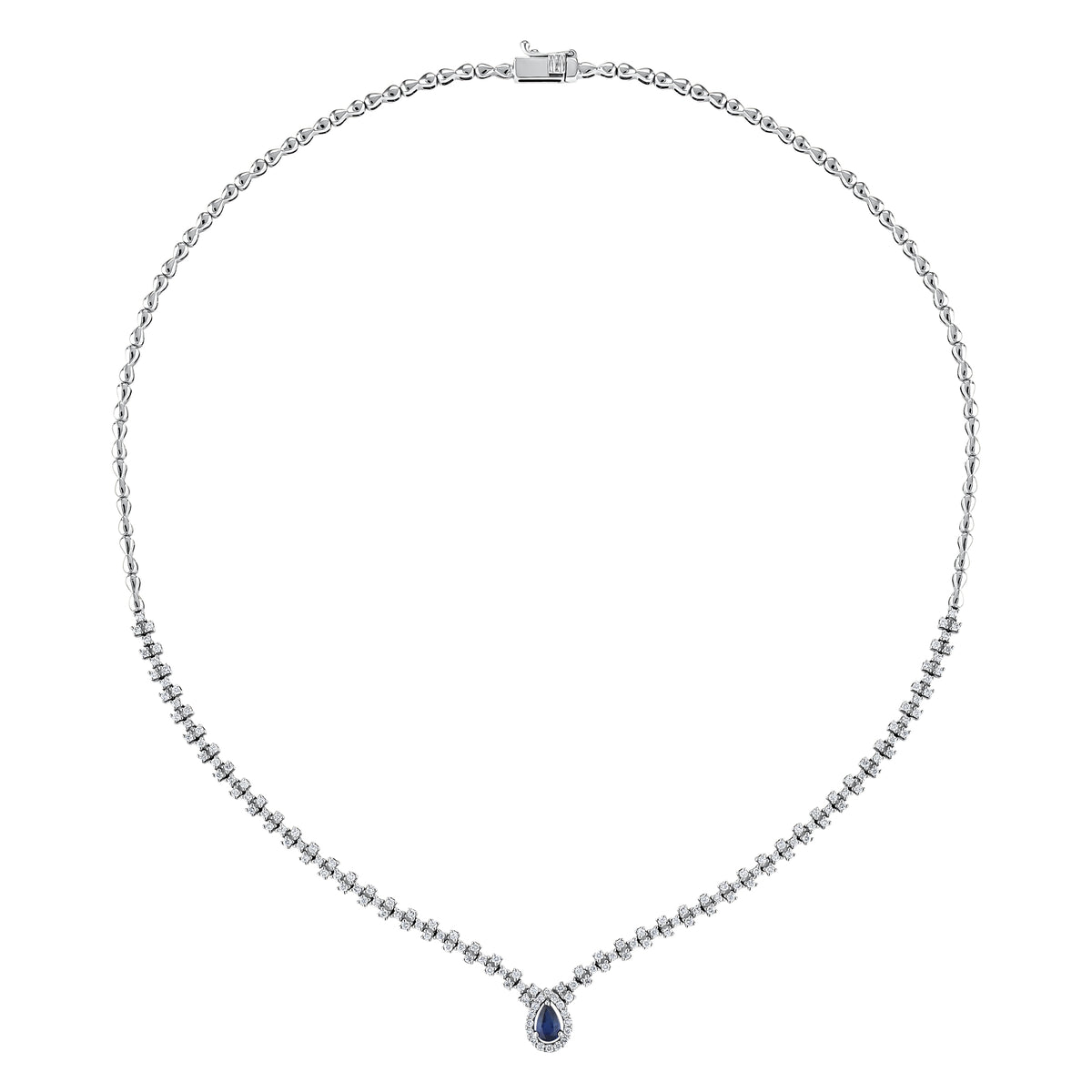 1,99 Karat Pırlanta Safir Gerdanlık
