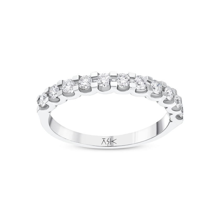 0.42 Karat Pırlantalı Yarımtur Yüzük