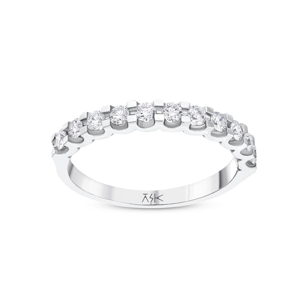 0.42 Karat Pırlantalı Yarımtur Yüzük
