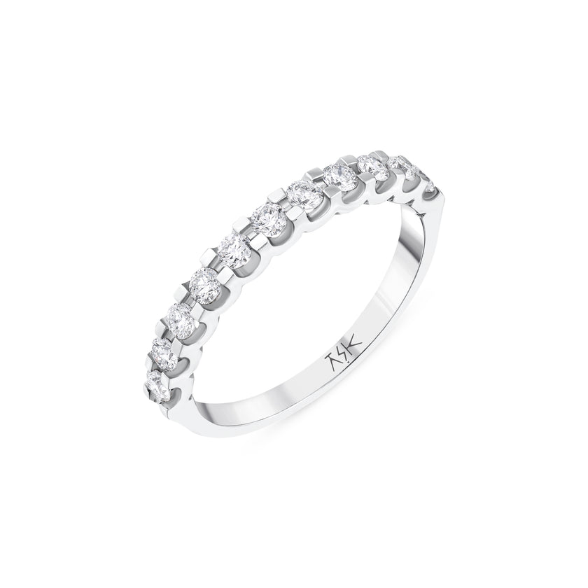 0.42 Karat Pırlantalı Yarımtur Yüzük