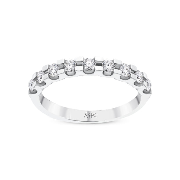 0,54 Karat Pırlantalı Yarımtur Yüzük