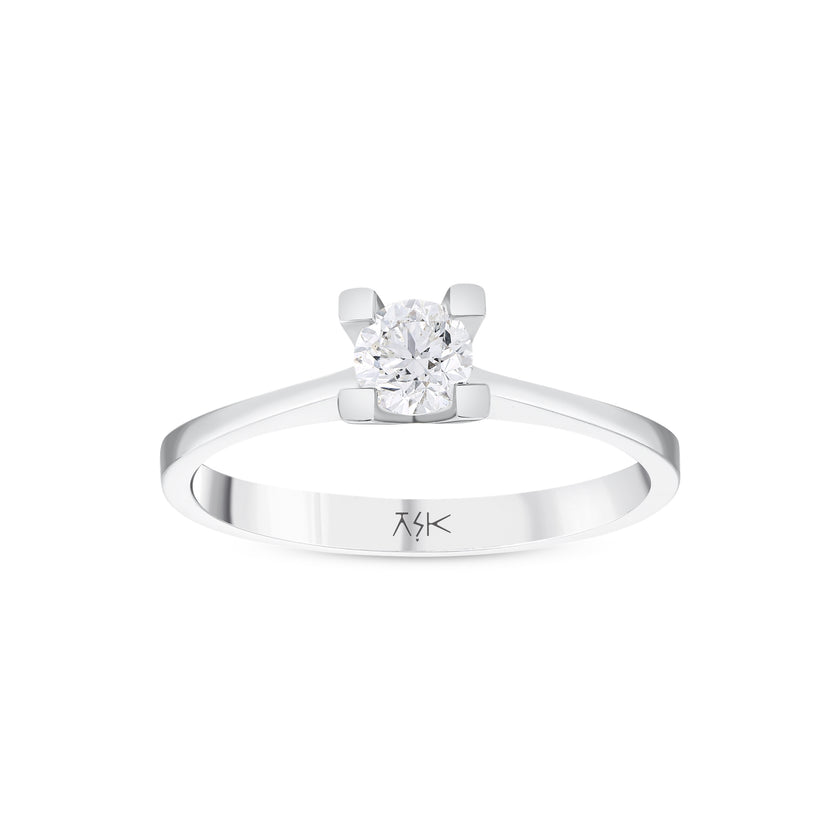 0,30 Karat Pırlantalı Tektaş Yüzük