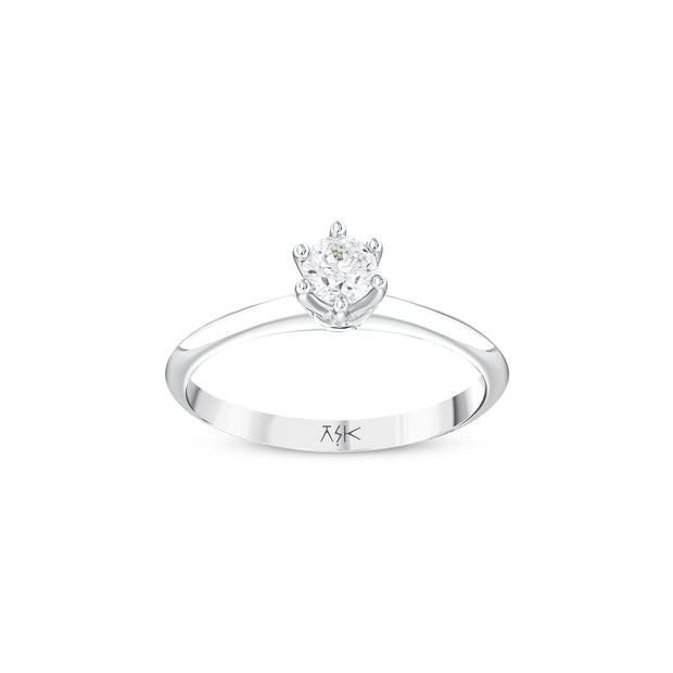 0,30 Karat Pırlantalı Tektaş Yüzük