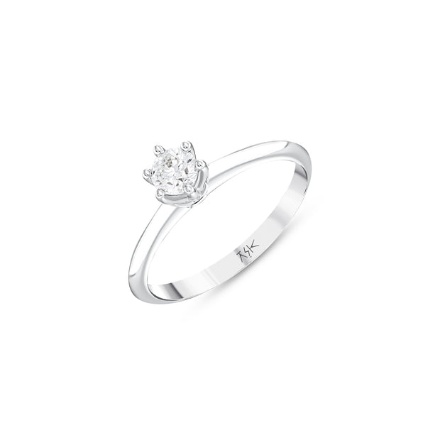 0,30 Karat Pırlantalı Tektaş Yüzük