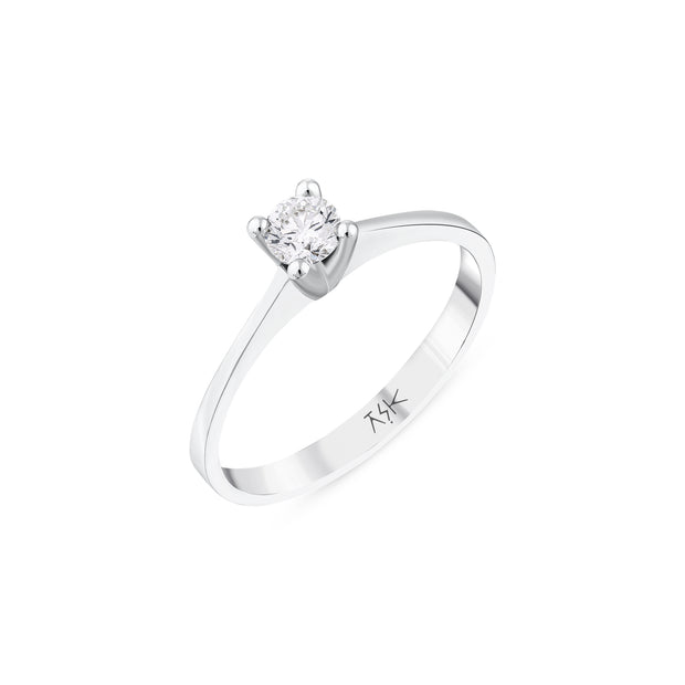 0,25 Karat Pırlantalı Tektaş Yüzük