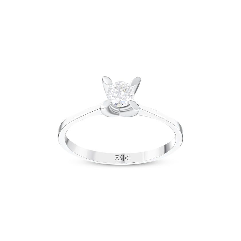 0,25 Karat Pırlantalı Tektaş Yüzük