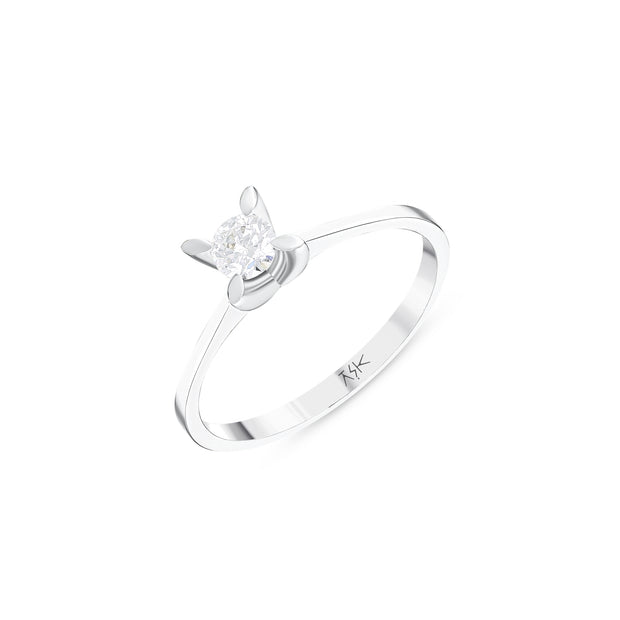 0,25 Karat Pırlantalı Tektaş Yüzük