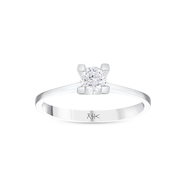 0,30 Karat Pırlantalı Tektaş Yüzük