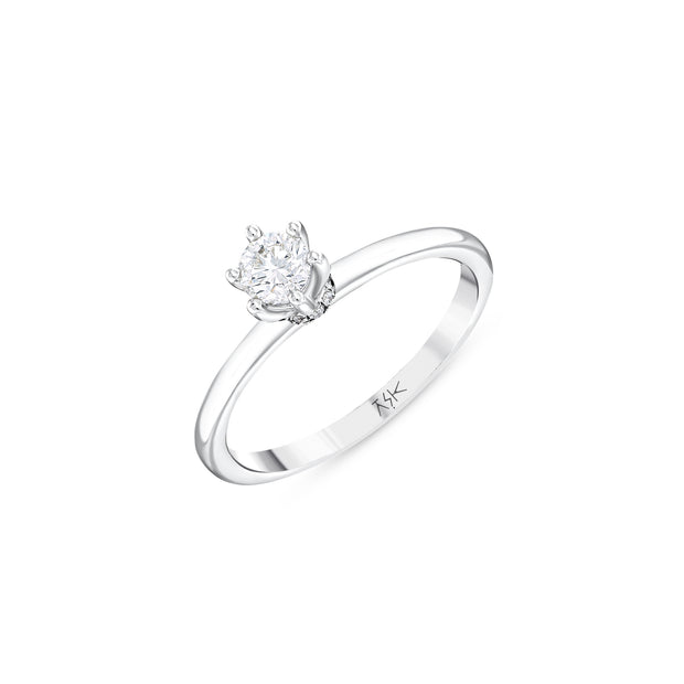 0,32 Karat Pırlantalı Tektaş Yüzük