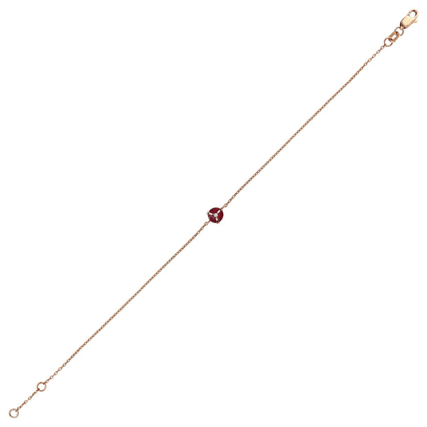 0,22 Karat Pırlanta Yakut Bileklik