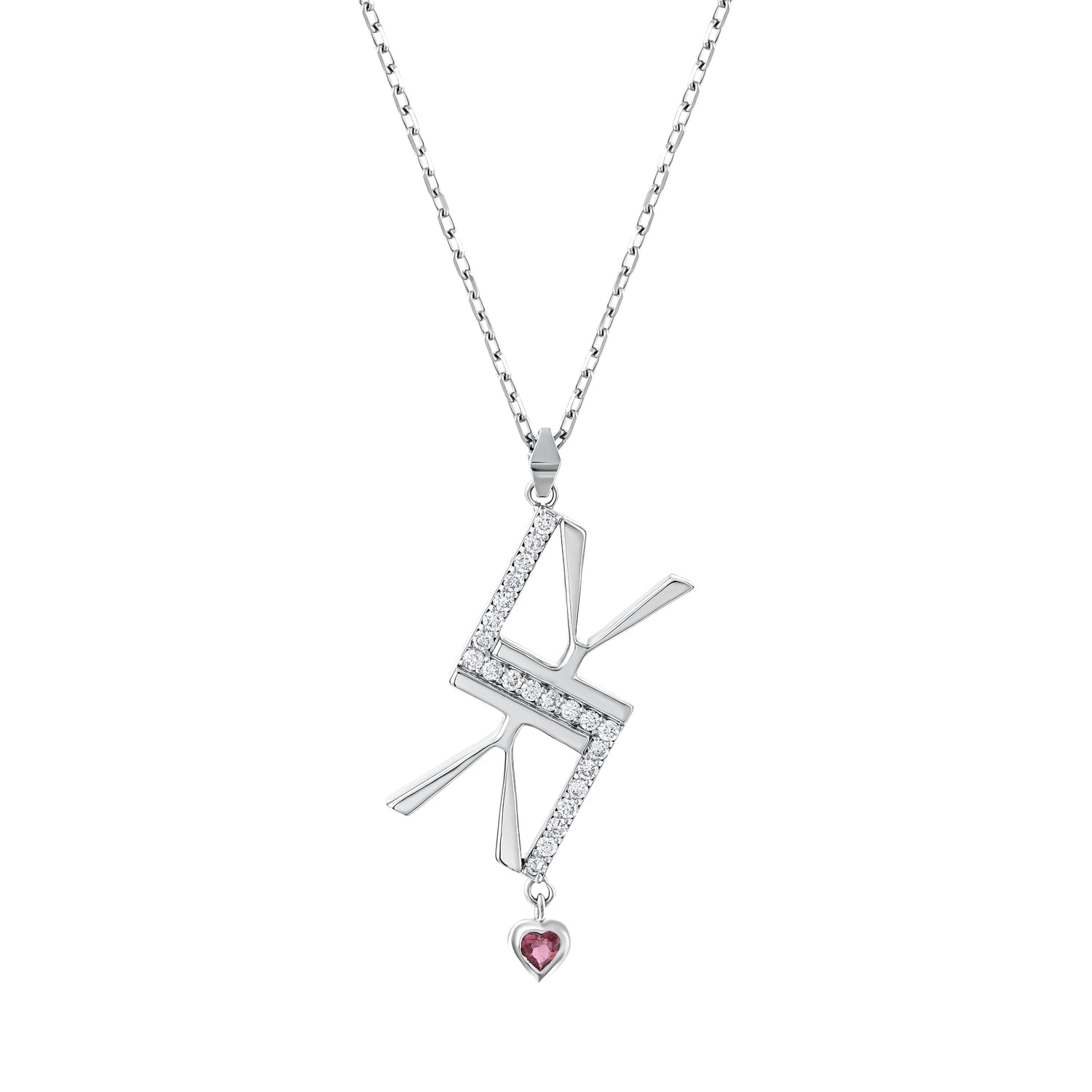 0,41 Karat Pırlanta Turmalin Kolye