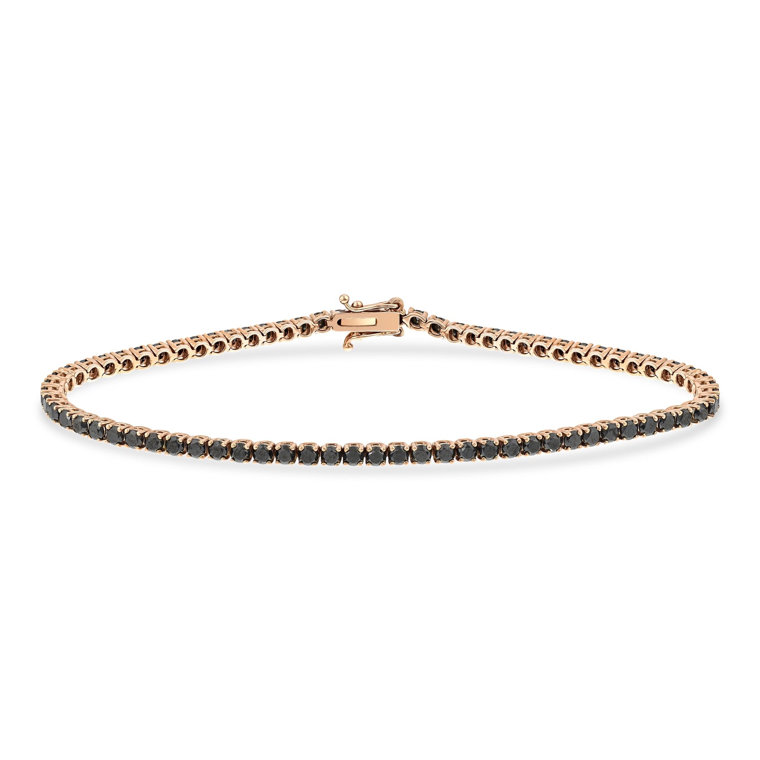 2,88 Karat Siyah Pırlantalı Suyolu Bileklik