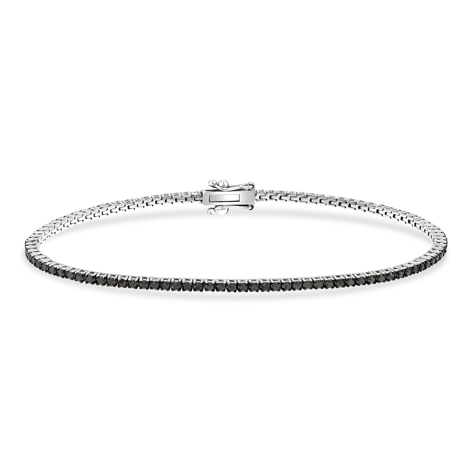 1,47 Karat Siyah Pırlantalı Suyolu Bileklik
