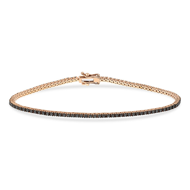 1,49 Karat Siyah Pırlantalı Suyolu Bileklik