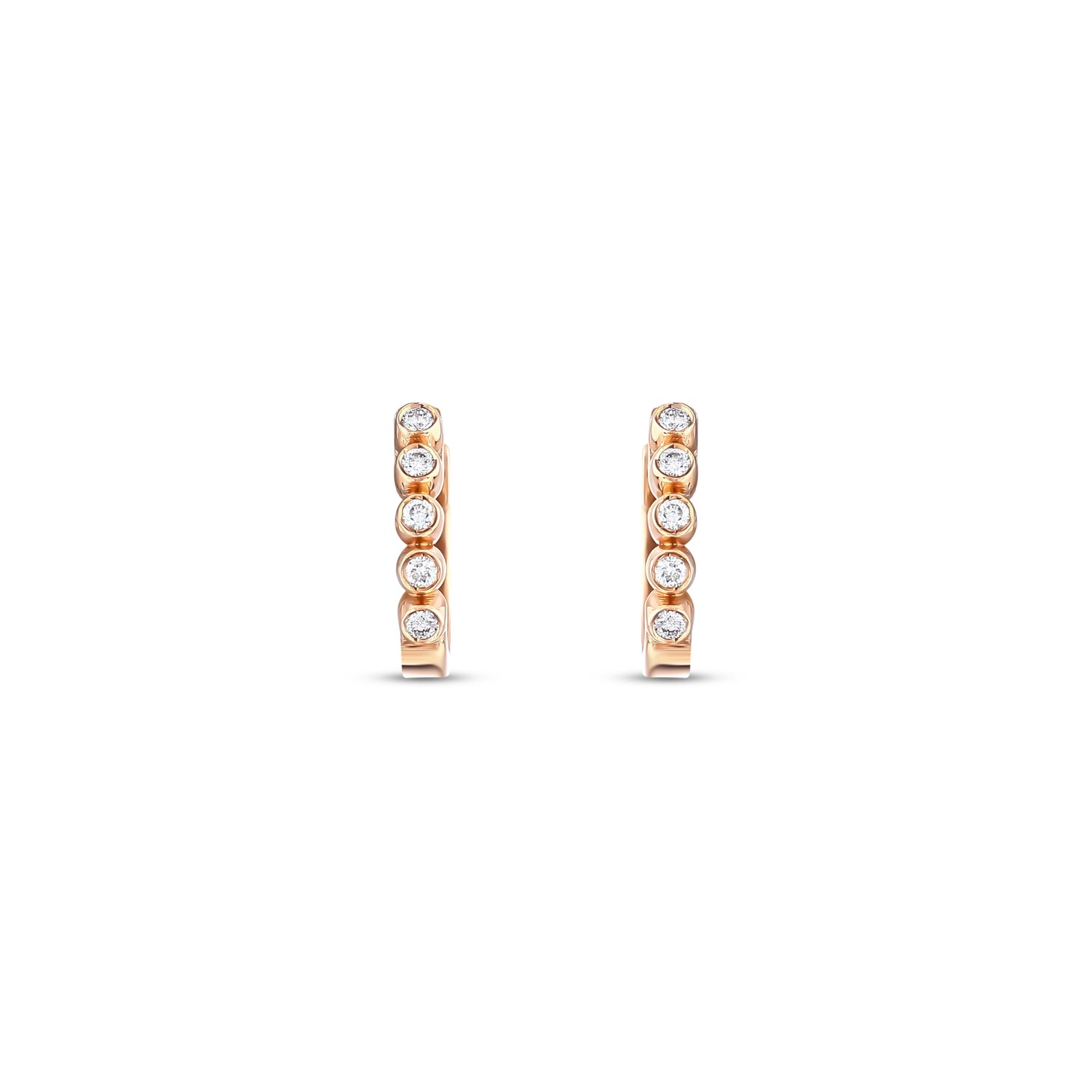 0.14 Karat Pırlantalı Özel Tasarım Küpe