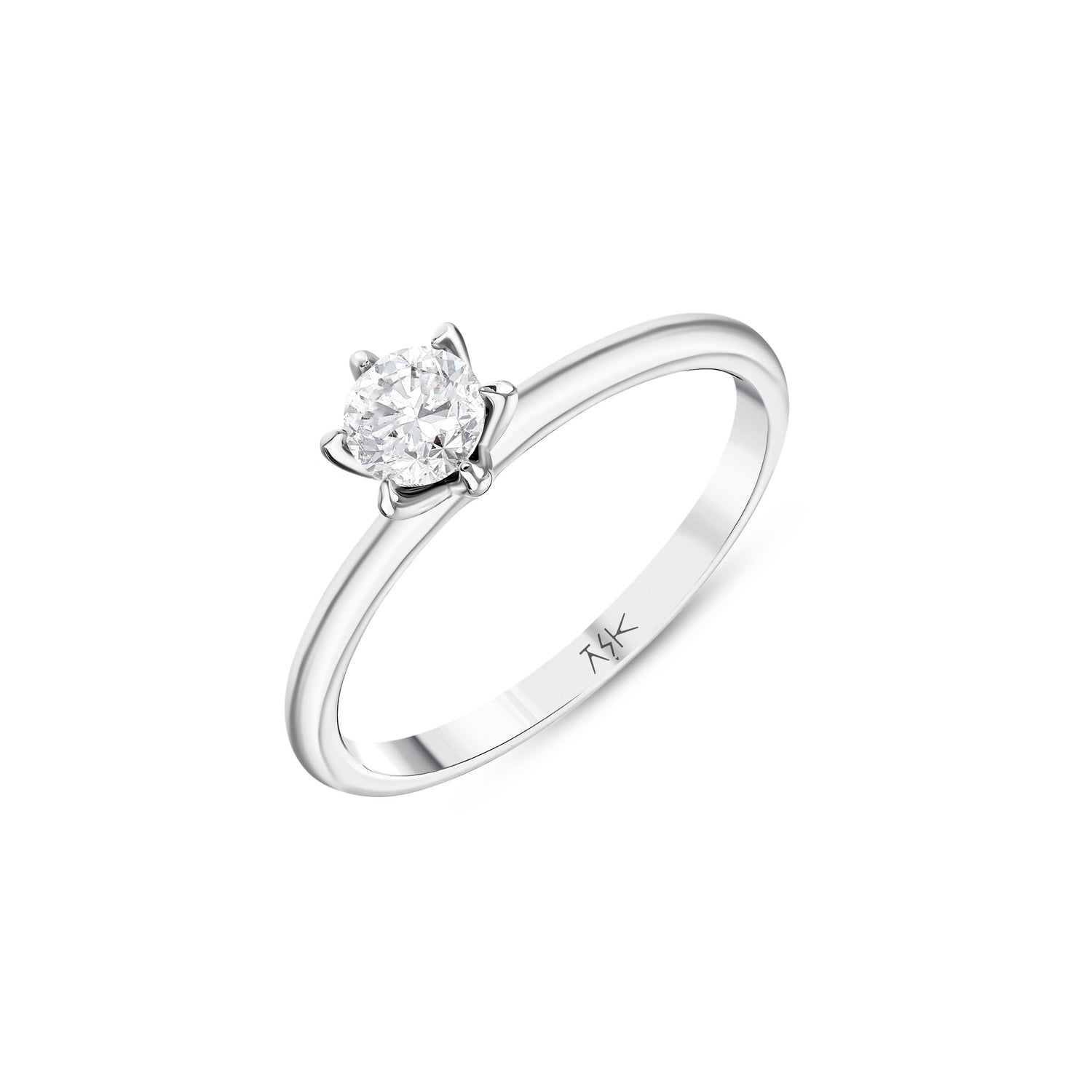 0,40 Karat Pırlantalı Tektaş Yüzük