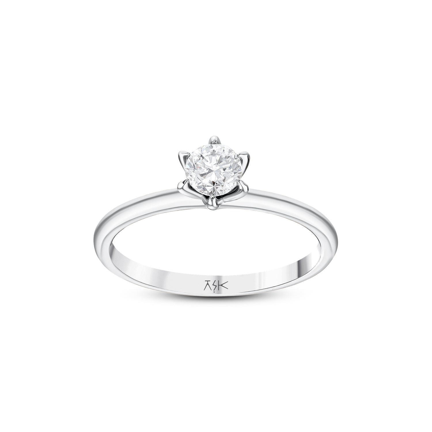 0,40 Karat Pırlantalı Tektaş Yüzük