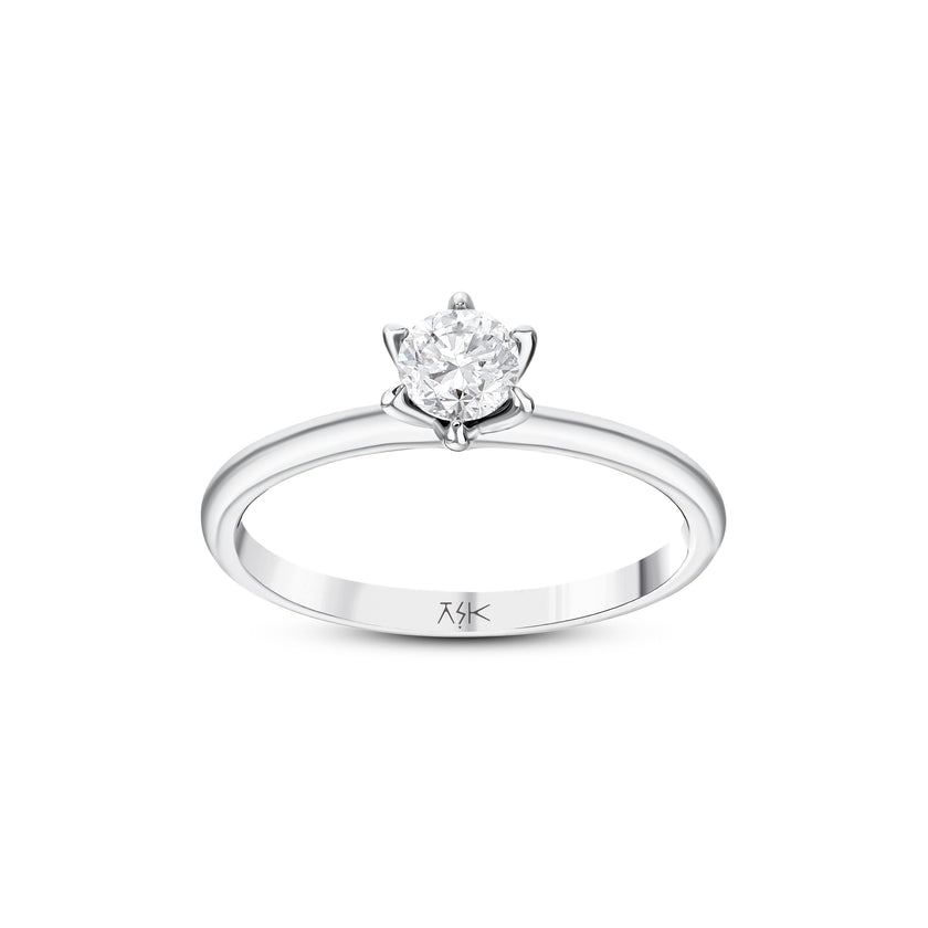 0,40 Karat Pırlantalı Tektaş Yüzük