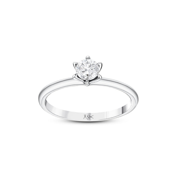 0,40 Karat Pırlantalı Tektaş Yüzük