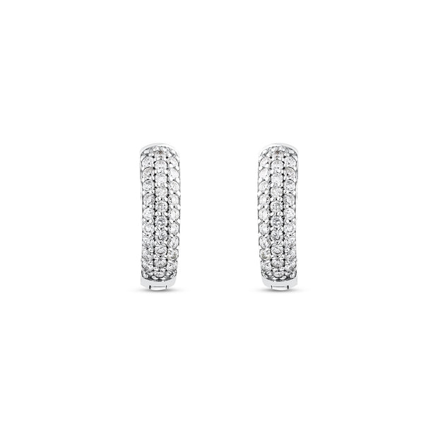 1,07 Karat Pırlantalı Halka Küpe