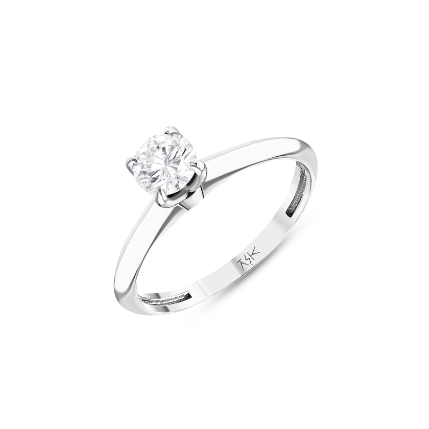 0,50 Karat Pırlantalı Tektaş Yüzük