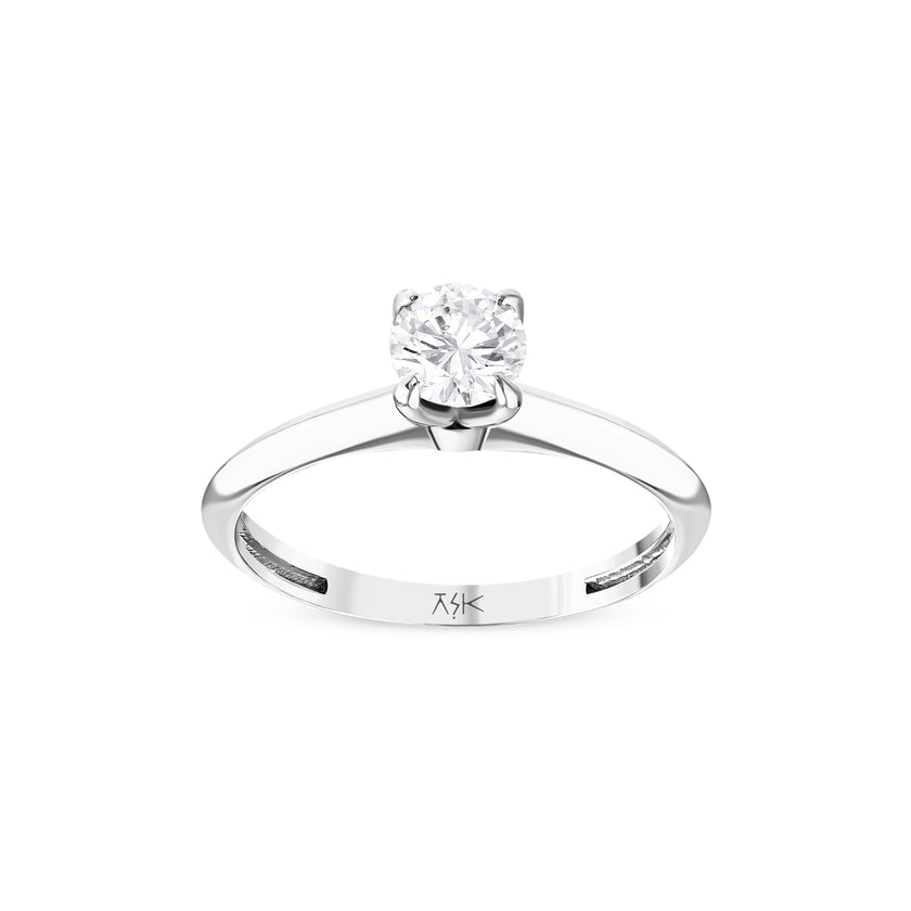 0,50 Karat Pırlantalı Tektaş Yüzük