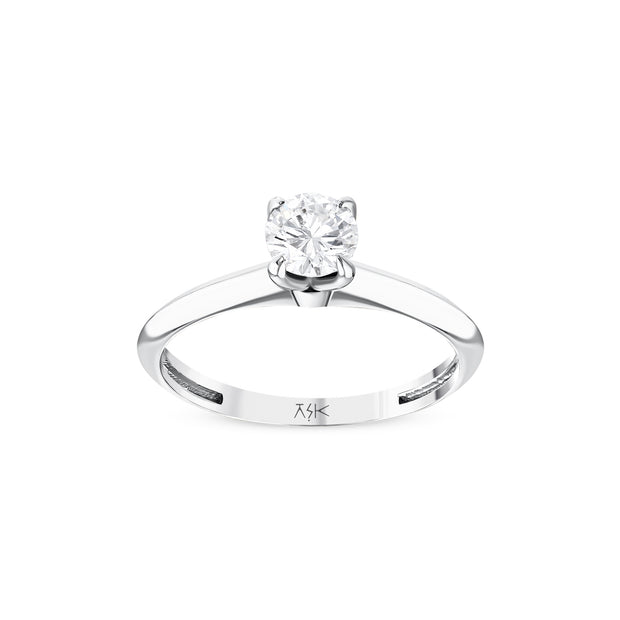 0,50 Karat Pırlantalı Tektaş Yüzük