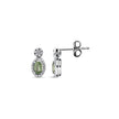 0,71 Karat Pırlantalı Peridot Küpe