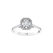 0,18 Karat Pırlantalı Baget Yüzük