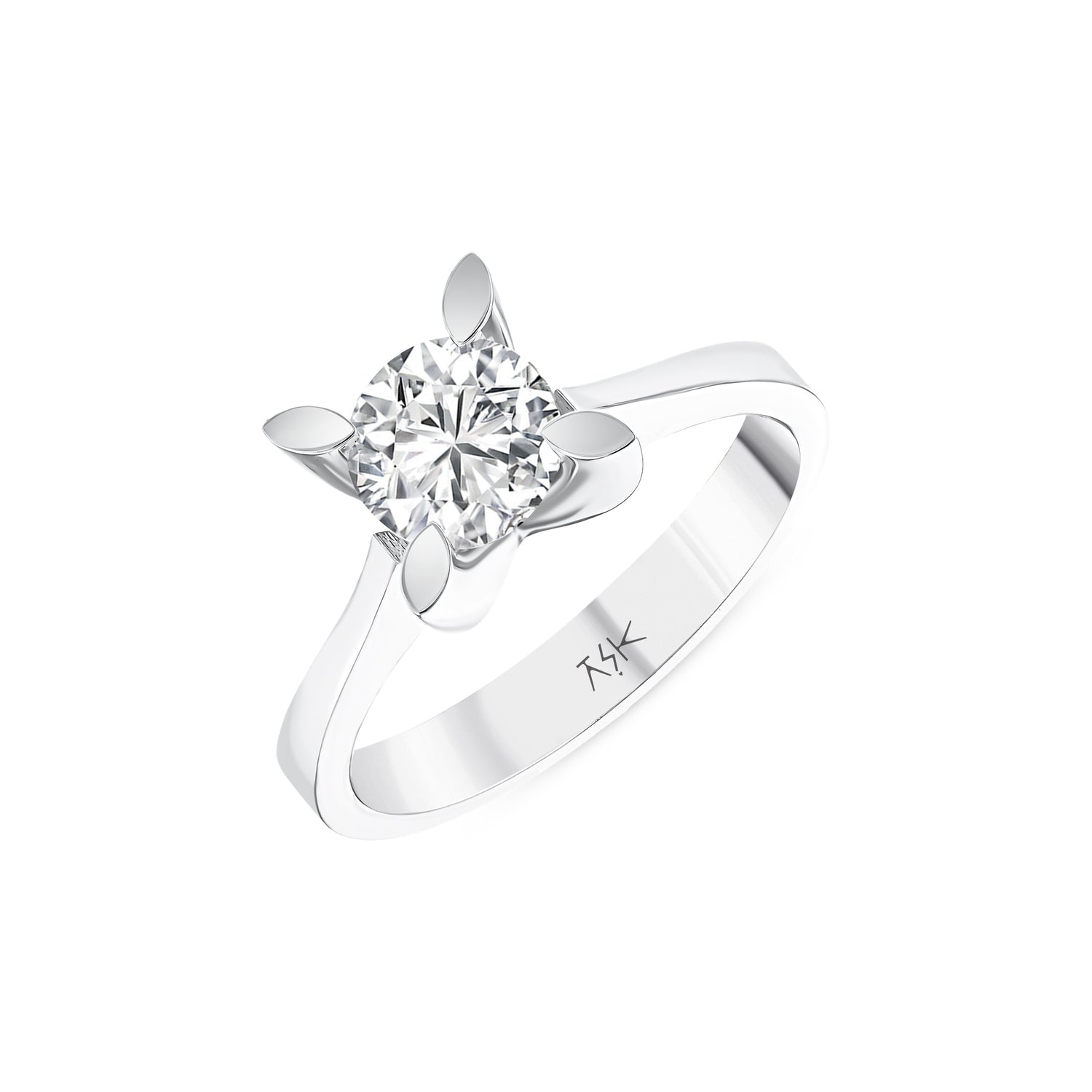 1,00 Karat Pırlanta Sertifikalı Tektaş Yüzük