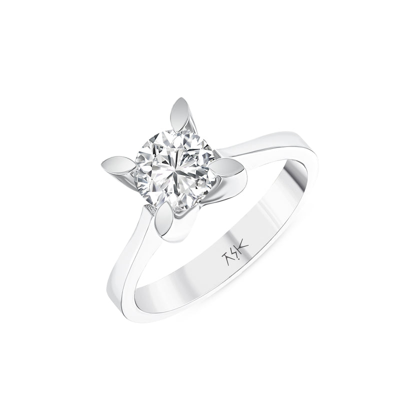 1,00 Karat Pırlanta Sertifikalı Tektaş Yüzük