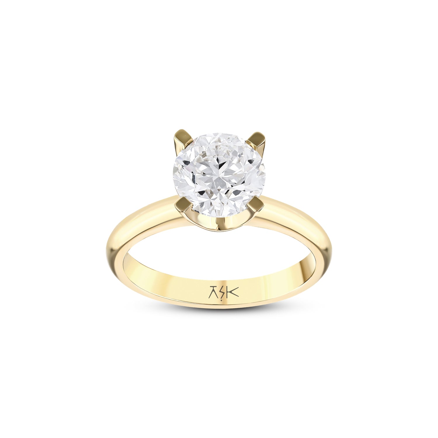 2,00 Karat Pırlanta Sertifikalı Tektaş Yüzük