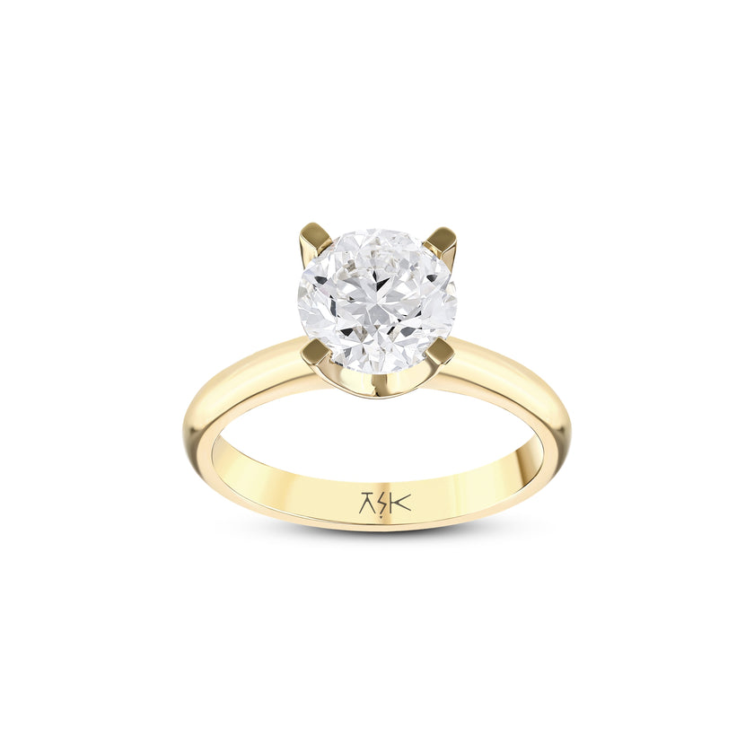 2,00 Karat Pırlanta Sertifikalı Tektaş Yüzük