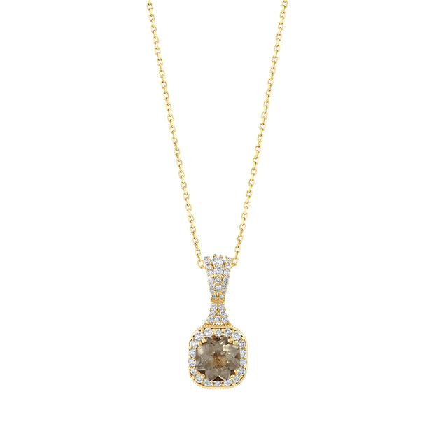 1,80 Karat Pırlantalı Zultanit Kolye