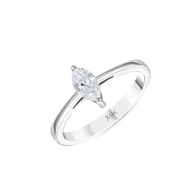 0,40 Karat Pırlanta Markiz Tektaş Yüzük