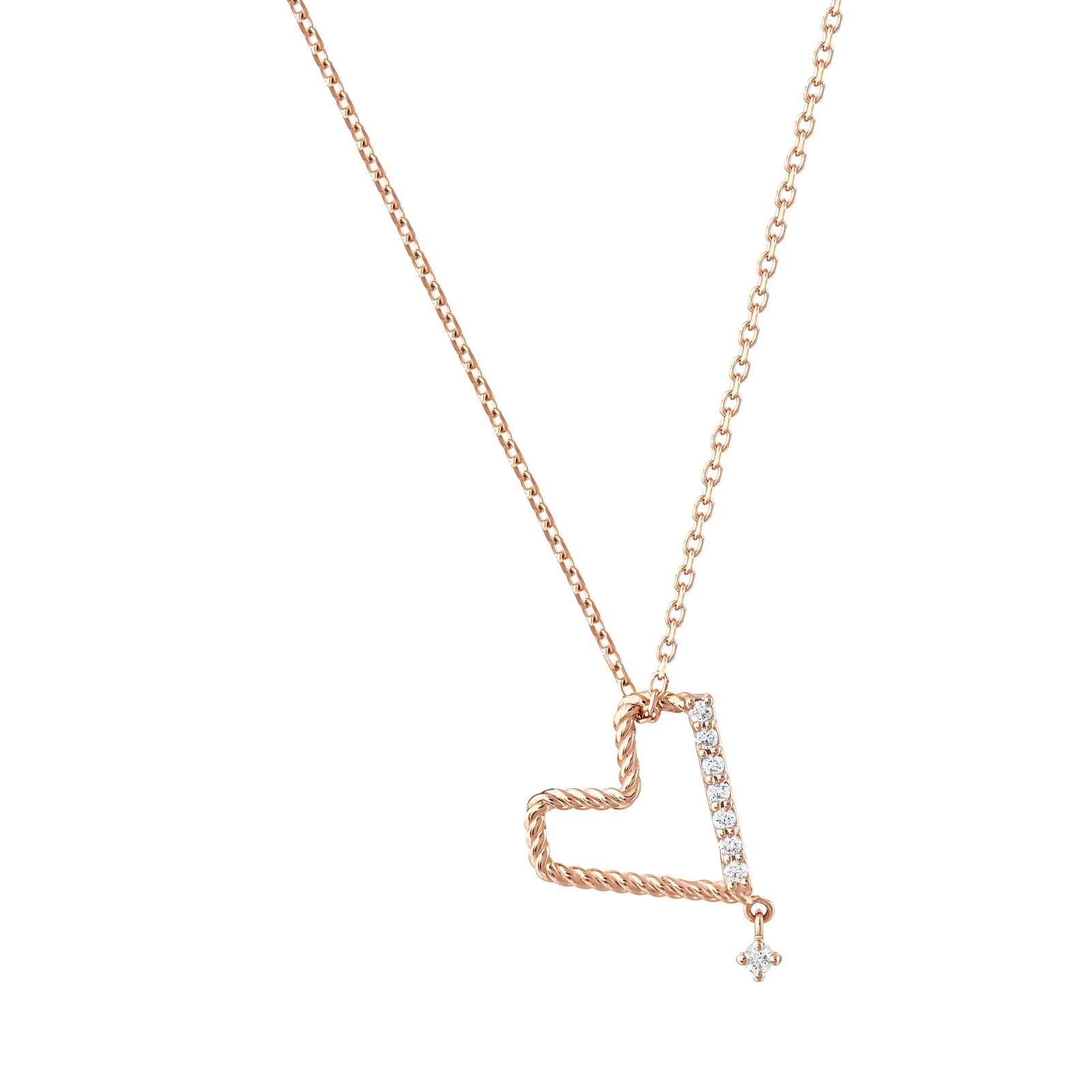 0.08 Karat Pırlantalı Özel Tasarım Kolye