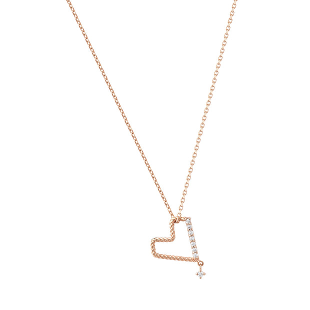 0.08 Karat Pırlantalı Özel Tasarım Kolye