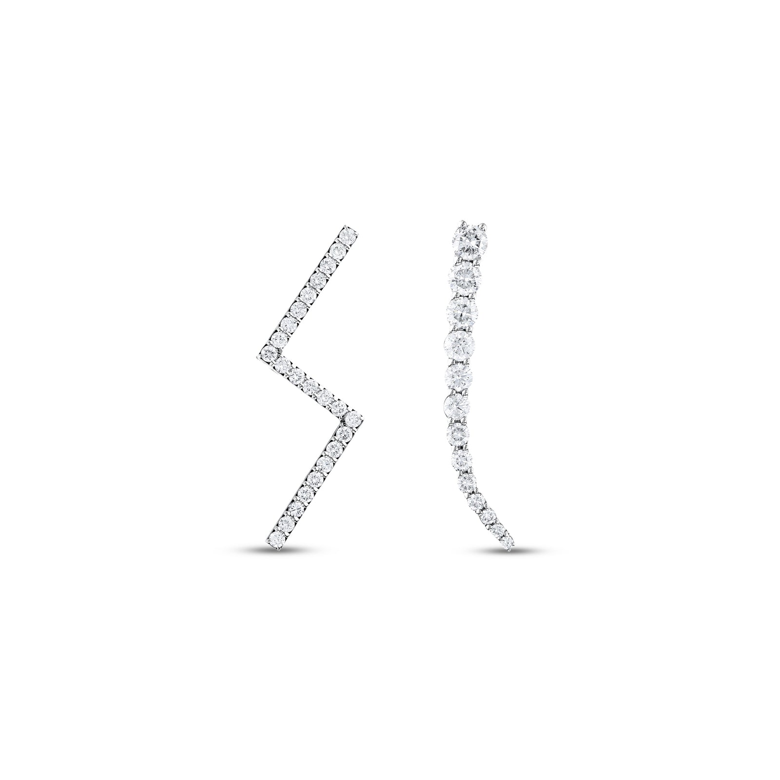 2.06 Karat Pırlantalı Özel Tasarım Küpe