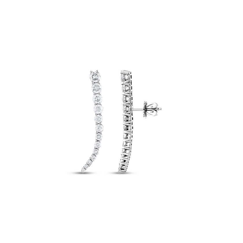 2.06 Karat Pırlantalı Özel Tasarım Küpe