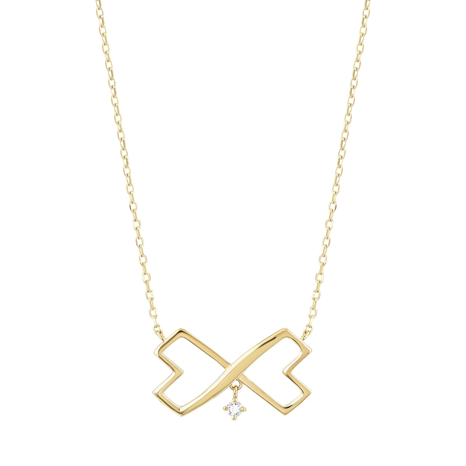 0.02 Karat Pırlantalı Özel Tasarım Kolye