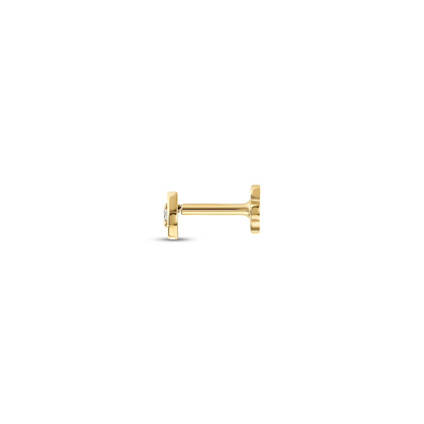 0.04 Karat Pırlantalı Aşk Piercing