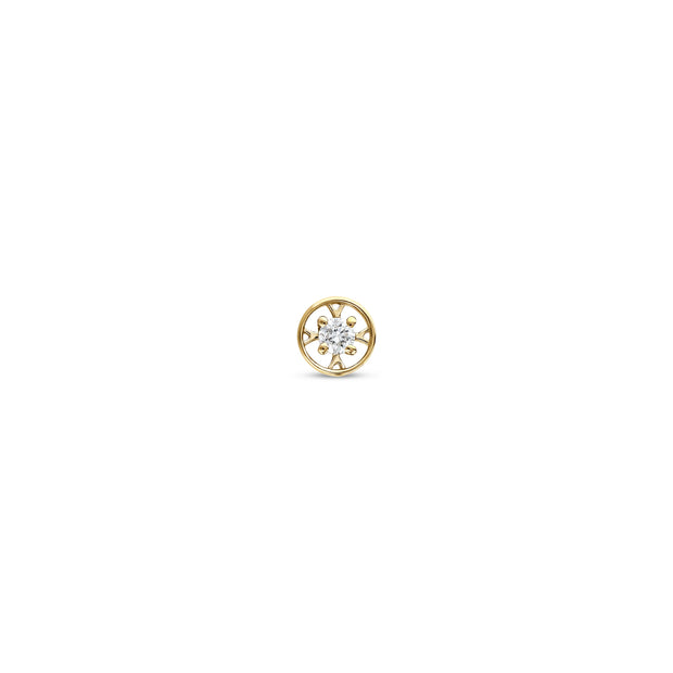 0.04 Karat Pırlantalı Aşk Piercing
