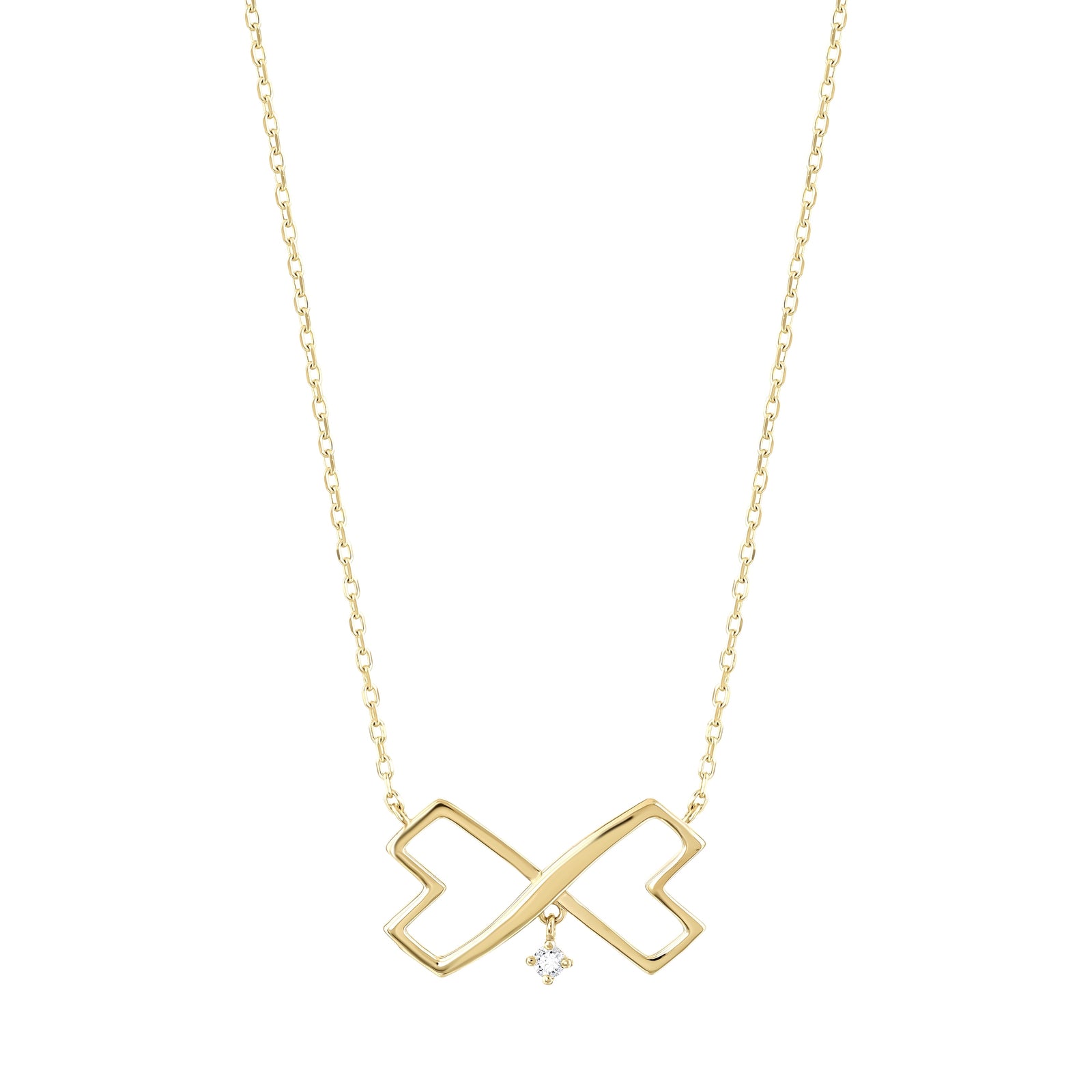 0.02 Karat Pırlantalı Özel Tasarım Kolye