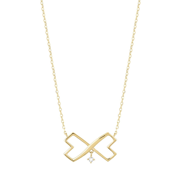 0.02 Karat Pırlantalı Özel Tasarım Kolye