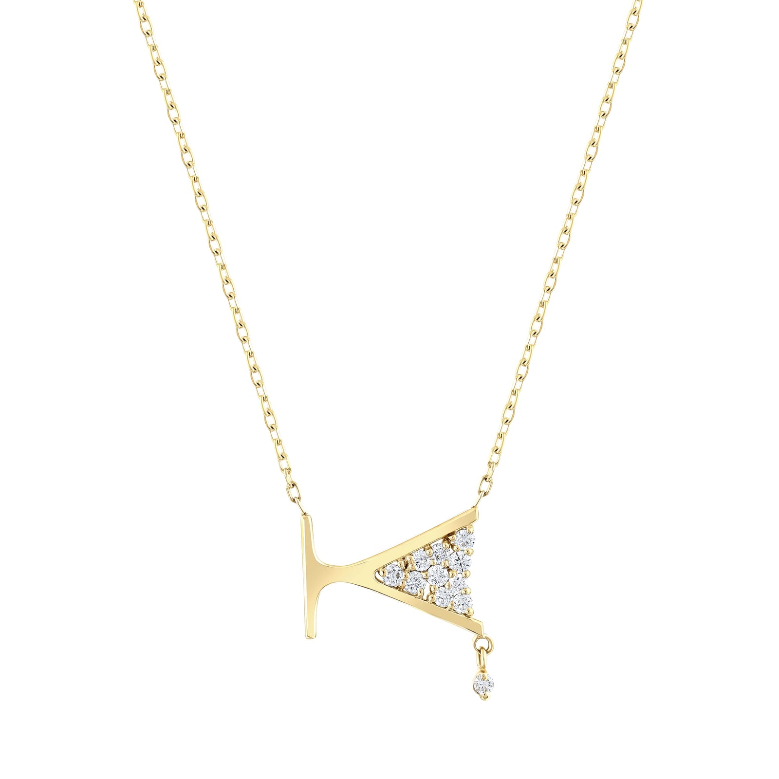 0.15 Karat Pırlantalı Aşkın Kadehi Kolye